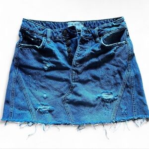 FREE PEOPLE High Waist Mini Skirt